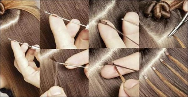 Удаление нарощенных волос после холодного наращивания