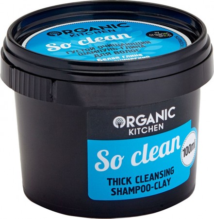 Густой Очищающий Шампунь-Глина «So Clean» Organic Shop