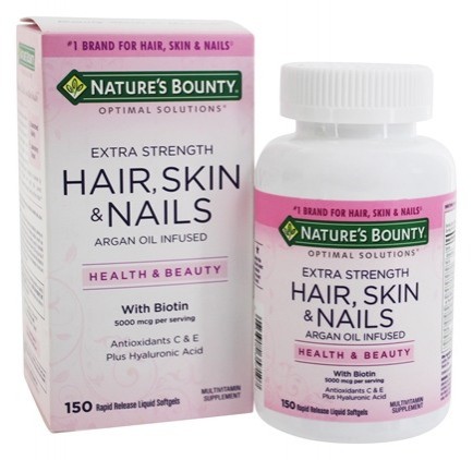 Nature's Bounty, Optimal Solutions, Hair, Skin & Nails, Extra Strength